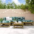 Set Salotto da Giardino 6 pz in Legno Impregnato di Pino