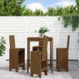 Set Bar da Giardino 5 pz ambra in Legno Massello di Pino