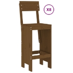 Set Bar da Giardino 9 pz ambra in Legno Massello di Pino