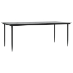 Set da Pranzo da Giardino 9pz con Cuscini Marrone in Polyrattan