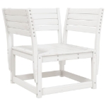 Set Salotto da Giardino 8 pz in Legno Massello di Pino Bianco