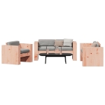 Set Salotto da Giardino 2 pz in Legno Massello di Douglas