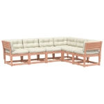 Set Divani Giardino 6 pz con Cuscini Legno Massello di Douglas