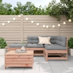 Set Divani Giardino 5 pz con Cuscini Legno Massello di Douglas