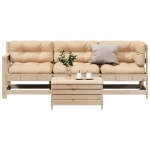 Set Divani da Giardino 4 pz con Cuscini Legno Massello di Pino