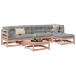 Set Divani Giardino 6 pz Cuscini Legno Massello Abete Douglas