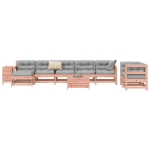 Set Divani da Giardino 10 pz in Legno Massello Abete Douglas