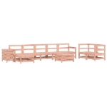 Set Divani da Giardino 10 pz in Legno Massello Abete Douglas