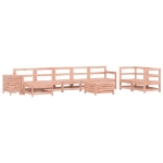 Set Divani da Giardino 10 pz in Legno Massello Abete Douglas