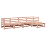 Set Divani da Giardino 5 pz in Legno Massello Abete Douglas