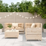 Set Divani da Giardino 5 pz in Legno Massello di Pino