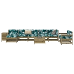 Set Divani da Giardino 10 pz in Legno Impregnato di Pino