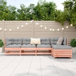 Set Divani da Giardino 5 pz in Legno Massello Abete Douglas