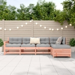 Set Divani da Giardino 5 pz in Legno Massello Abete Douglas