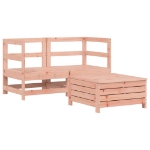 Set Divani da Giardino 3 pz in Legno Massello Abete Douglas
