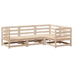 Set Divani da Giardino 4 pz in Legno Massello di Pino