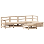 Set Divani da Giardino 6 pz in Legno Massello di Pino