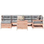 Set Divani da Giardino 7 pz in Legno Massello Abete Douglas