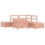 Set Divani da Giardino 6 pz in Legno Massello Abete Douglas