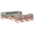 Set Divani da Giardino 8 pz con Cuscini Massello Abete Douglas