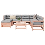 Set Divani da Giardino 8 pz in Legno Massello Abete Douglas