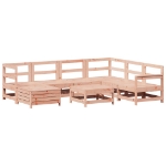 Set Divani da Giardino 8 pz in Legno Massello Abete Douglas