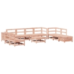 Set Divani da Giardino 11 pz in Legno Massello Abete Douglas