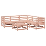 Set Divani da Giardino 6 pz in Legno Massello Abete Douglas