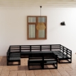 Set Divani da Giardino 11 pz in Legno Massello di Pino