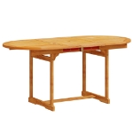 Set Pranzo da Giardino 5pz Legno Massello di Acacia e Textilene