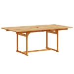 Set Pranzo da Giardino 7pz Legno Massello di Acacia e Textilene