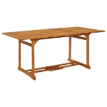 Set da Pranzo da Giardino 9pz 180x90x75cm Legno Massello Acacia