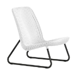 Keter Set Mobili da Patio 3 pz Rio Bianco 218155