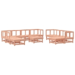 Set Salotto da Giardino 11 pz in Legno Massello di Douglas