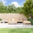 Set Salotto da Giardino 5 pz in Legno Massello di Pino