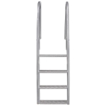 Scala a 4 Gradini per Piscina/Banchina in Alluminio 167 cm