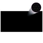 Pellicola Galleggiante Solare PE Piscina 1200x600 cm Nero e Blu