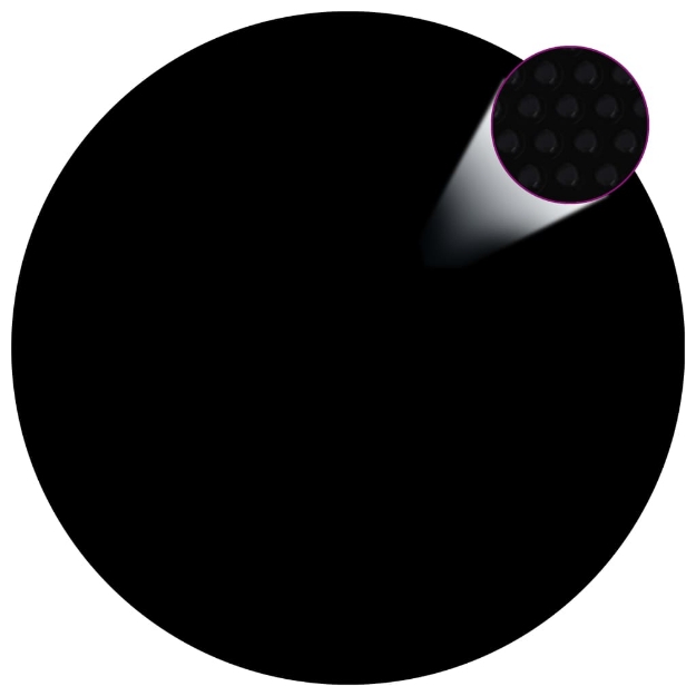 Pellicola Galleggiante Solare PE per Piscina 300 cm Nero e Blu