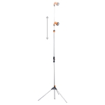 Doccia da Giardino con Treppiede 221 cm in Alluminio