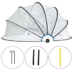 Cupola per Piscina Rotonda 376x188 cm PVC