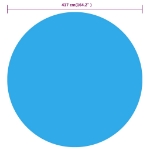 Copertura per Piscina Blu 417 cm in PE