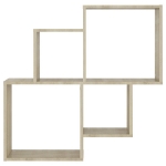 Mensola Muro Cubo Rovere Sonoma 80x15x78,5cm Legno Multistrato