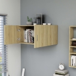Armadietto da Parete Rovere Sonoma 80x39x40cm Legno Multistrato