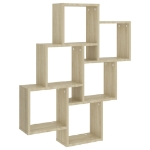 Mensola Parete Cubo Rovere Sonoma 78x15x93cm Legno Multistrato