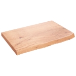 Ripiano Muro Marrone 60x40x(2-4) cm Massello Rovere Trattato