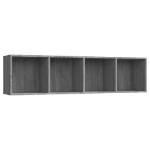 Libreria/Mobile TV Grigio Sonoma 143x30x36 cm Legno Multistrato