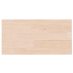 Ripiano 40x20x1,5 cm Legno Massello di Rovere Non Trattato