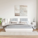 Pensili 2pz Bianchi 31,5x30x30 cm in Legno Massello di Pino