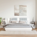 Pensili 2pz Bianchi 31,5x30x30 cm in Legno Massello di Pino