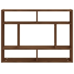 Mensola a Muro Rovere Marrone 75x16x55 cm in Legno Multistrato